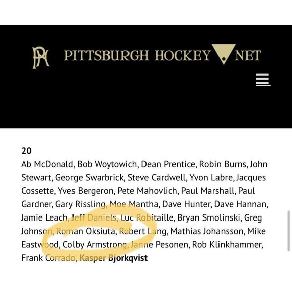 Pittsburgh Penguins Gold Rally Towel Autographed Signed #20 Colby Armstrong Pens - Picture 11 of 11